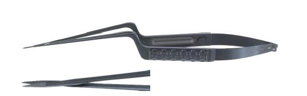 NOIR мікроножиці тупі/тупі прямі байонет 90 мм